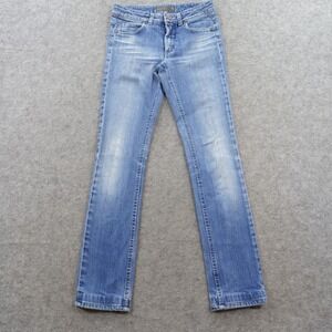 Acne Jeans Womens 27 Blue Hex Pure Light Wash Straight Leg Stretch Denim Italy